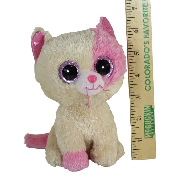 Ty Annabelle Beanie Boo Cat Plush Pink Glitter Eyes RARE Exclusive - Picture 16 of 16